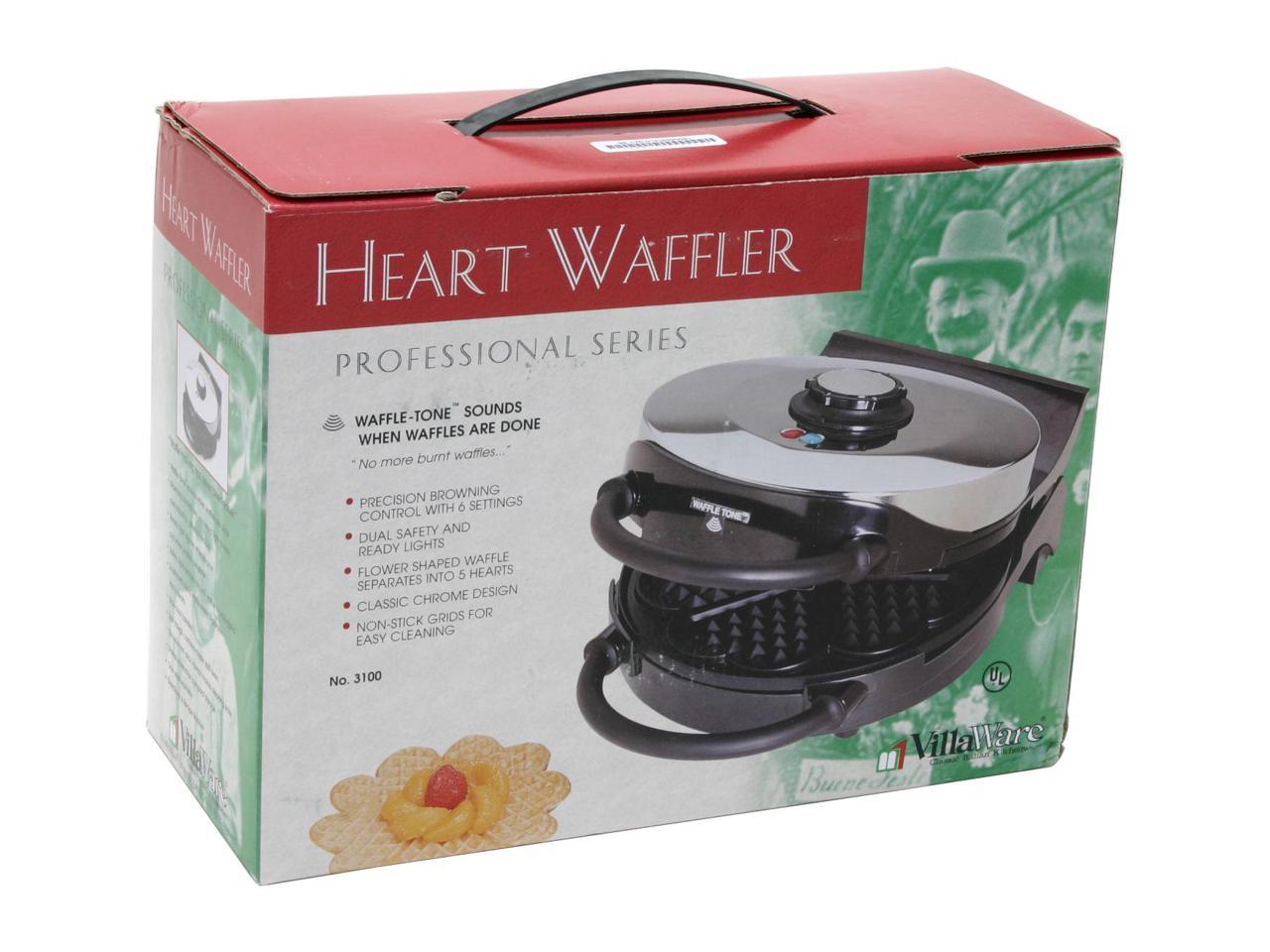 villaware flower waffle maker