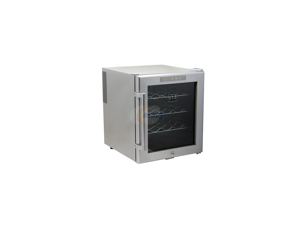 Whynter WC16S SNO Wine Cooler with Lock, Silver