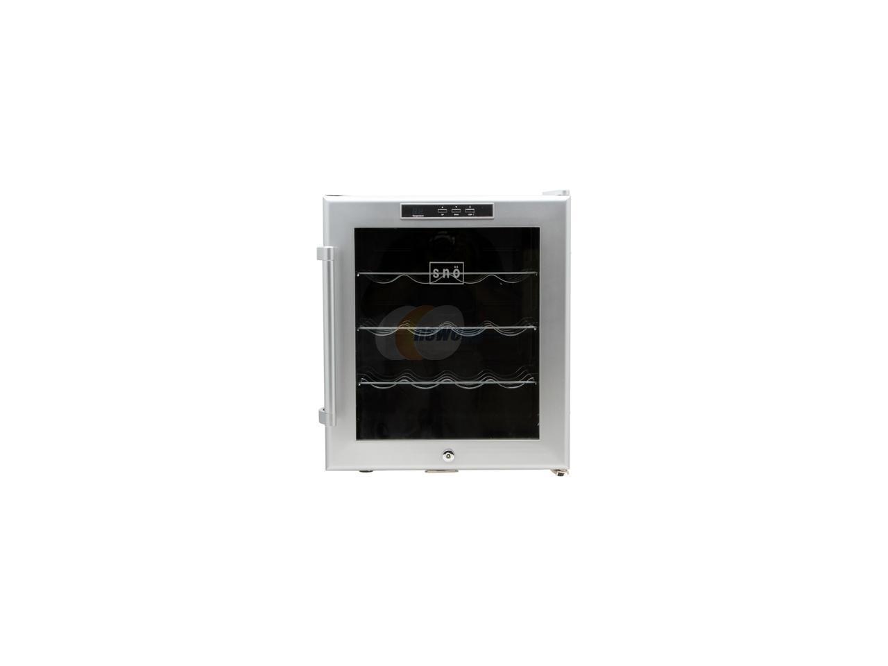 Whynter WC16S SNO Wine Cooler with Lock, Silver