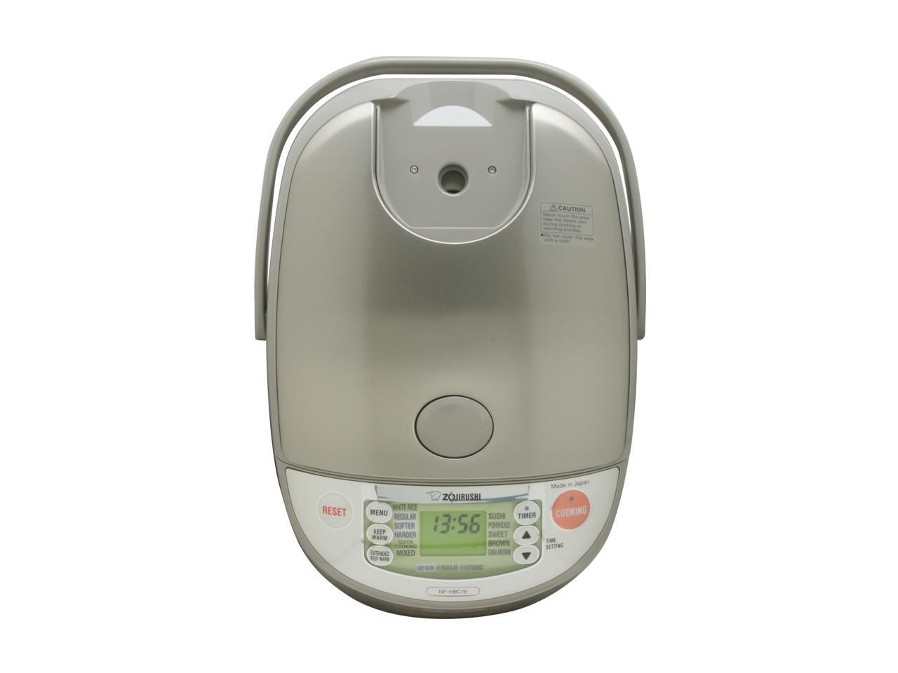 ZOJIRUSHI NPHBC18 Stainless Steel 10 cups Rice Cooker