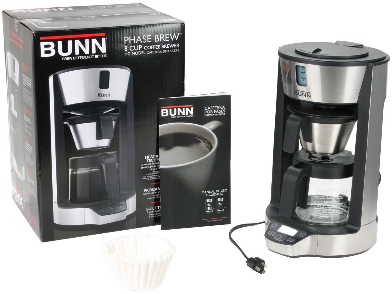 Bunn Phase Brew HG 8 Cup Home Coffee 