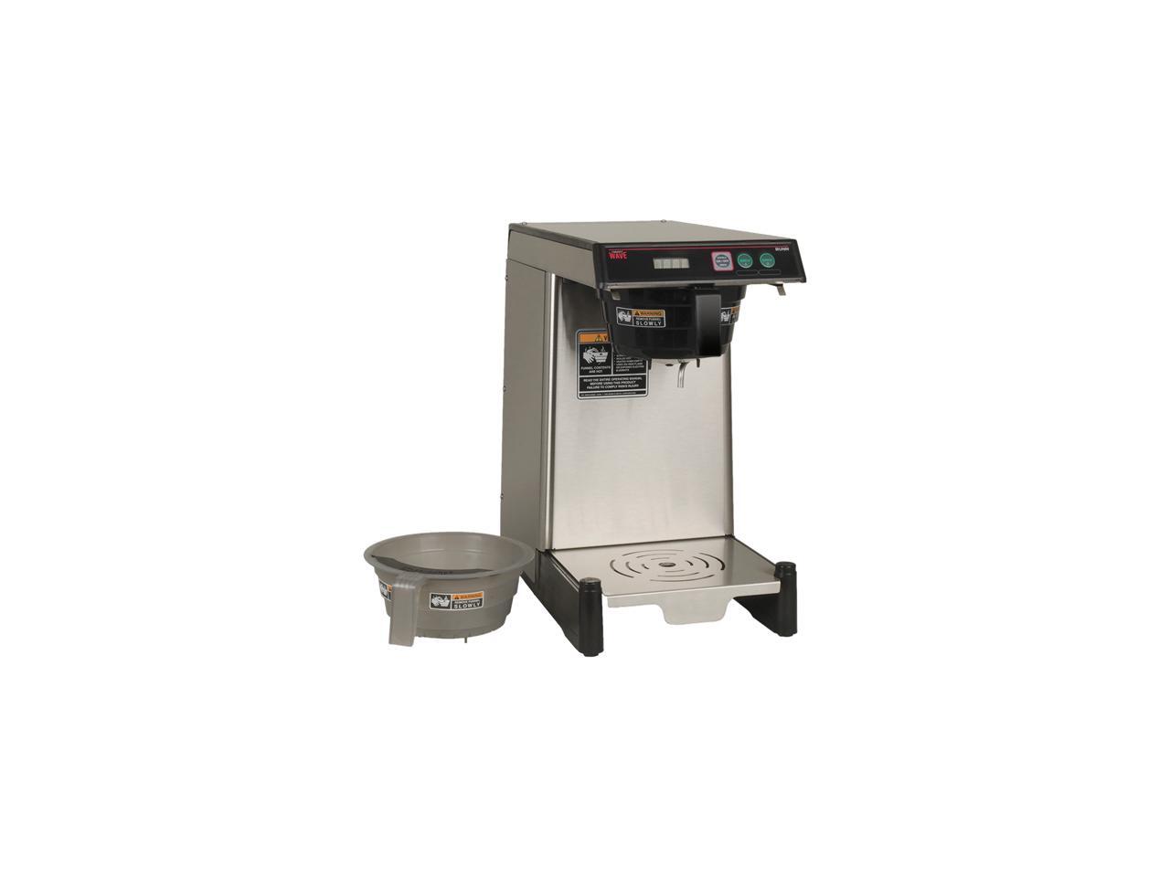BUNN WAVE COMBO Low Profile Wide Base Coffee Brewer, Stainless Steel