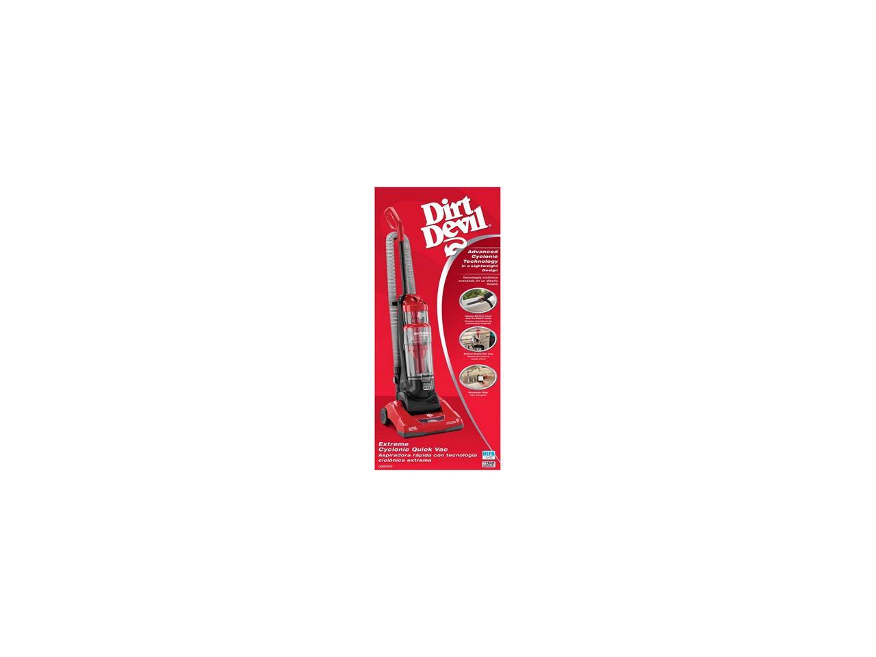 Dirt Devil Extreme Cyclonic Quick Vac Bagless Upright Vacuum, UD20010