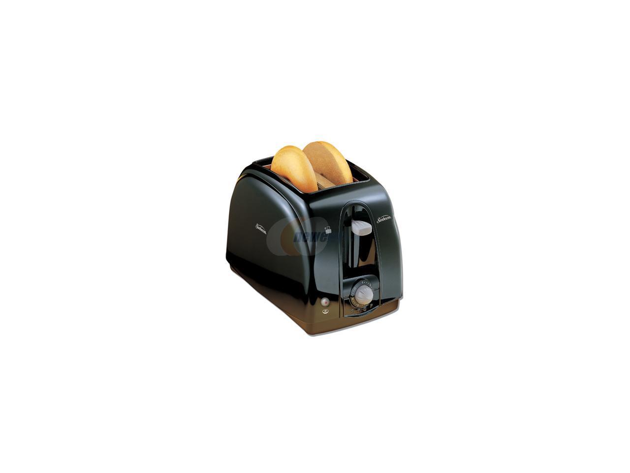 Black Bagel Toast 003910-100-000 Sunbeam 3910-100 Two Slice Toaster 