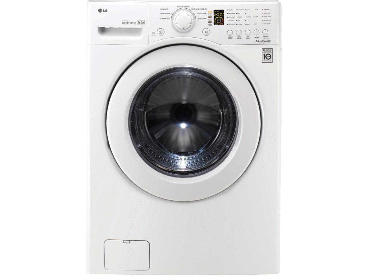 LG WM2140CW White 3.5 cubic ft. Large Capacity (DOE) FrontLoading
