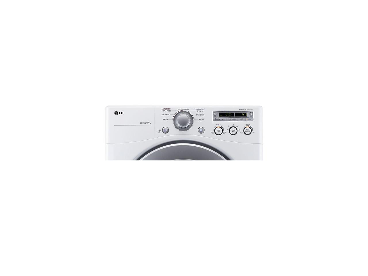 LG DLE2250W White Electric 7.1 cu. ft. Extra Large Capacity Dryer with