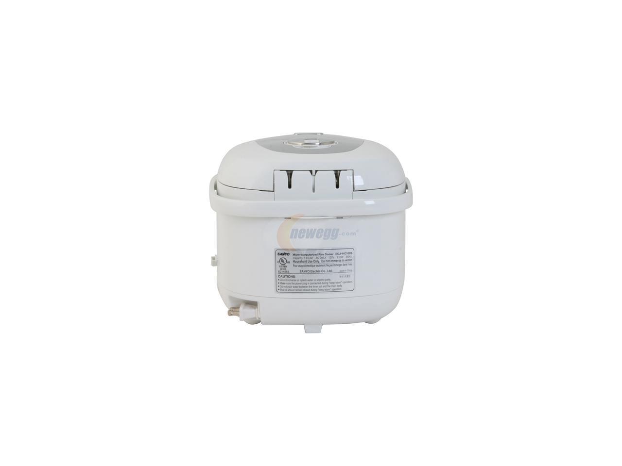 SANYO ECJHC100S Silver/White 10Cup Rice & Slow Cooker