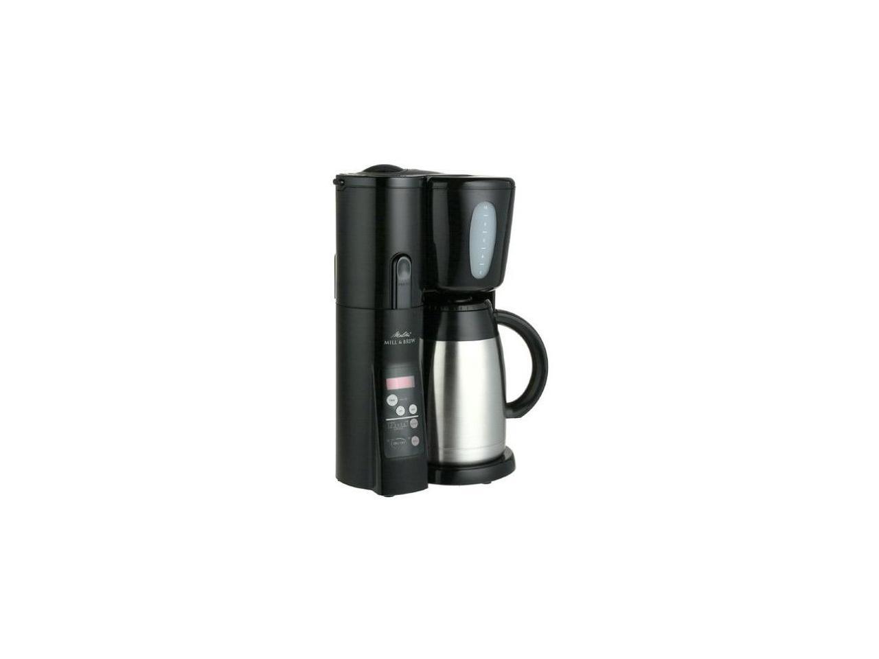 Melitta MEMB10TB 10Cup Mill & Brew with Stainless Steel Thermal Carafe