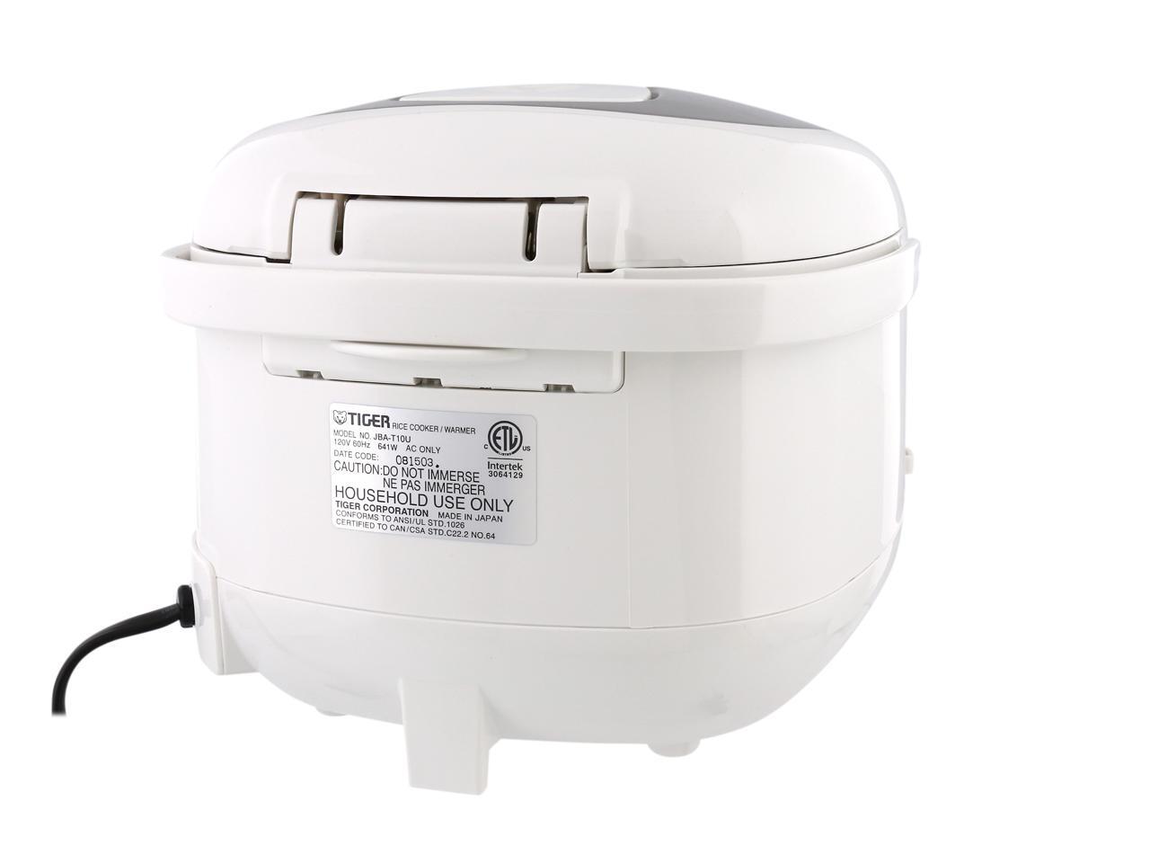 Tiger JBAT10U Rice Cooker with Food Steamer & Slow Cooker, White