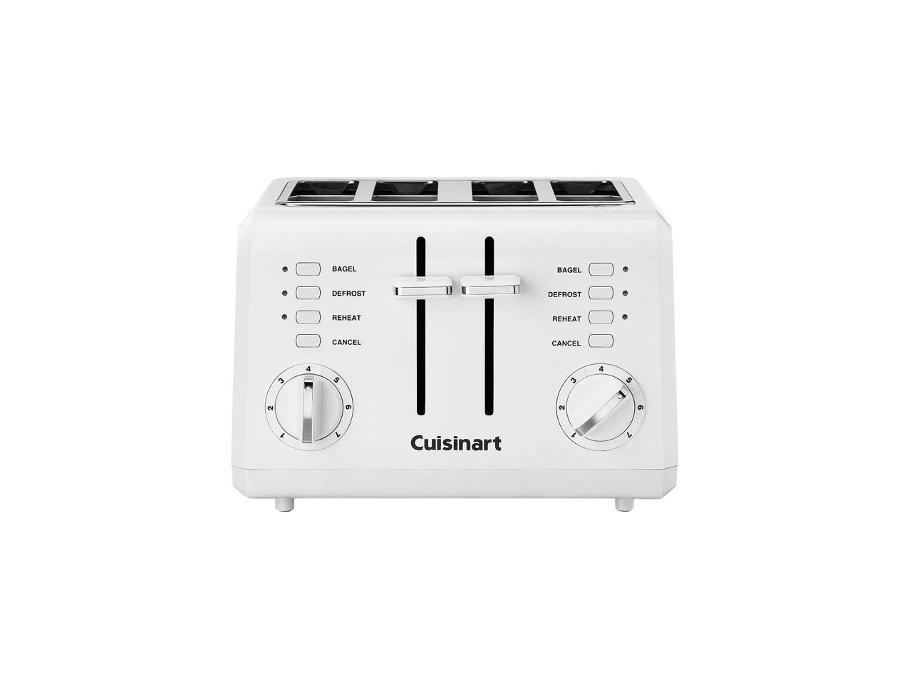 Cuisinart CPT142C White 4Slice Compact Toaster Newegg.ca