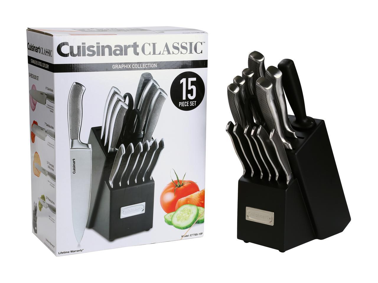 Cuisinart C77SS15P 15Piece Graphix Collection Cutlery Knife Block Set