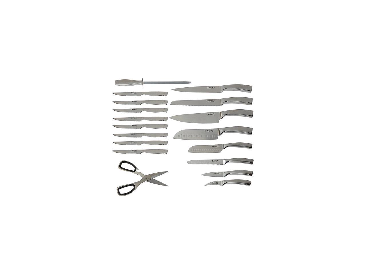 Cuisinart C77ss-19p 19pc Stainless Steel Cutlery Block Set- Normandy 