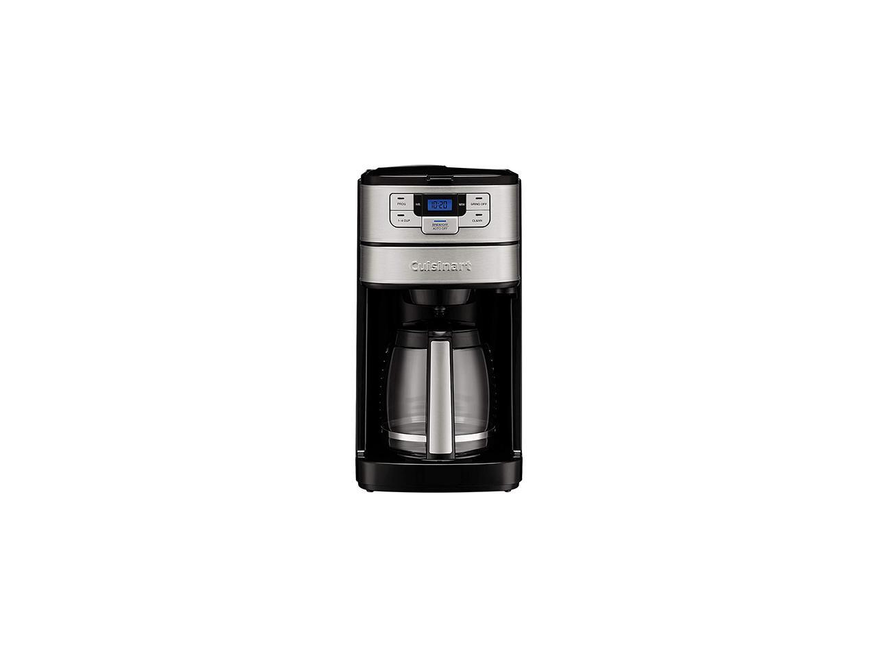 Cuisinart DGB-400 – Macchina Da Caffè Automatica Macina E Brew – 12 Tazze – Nero/Argento