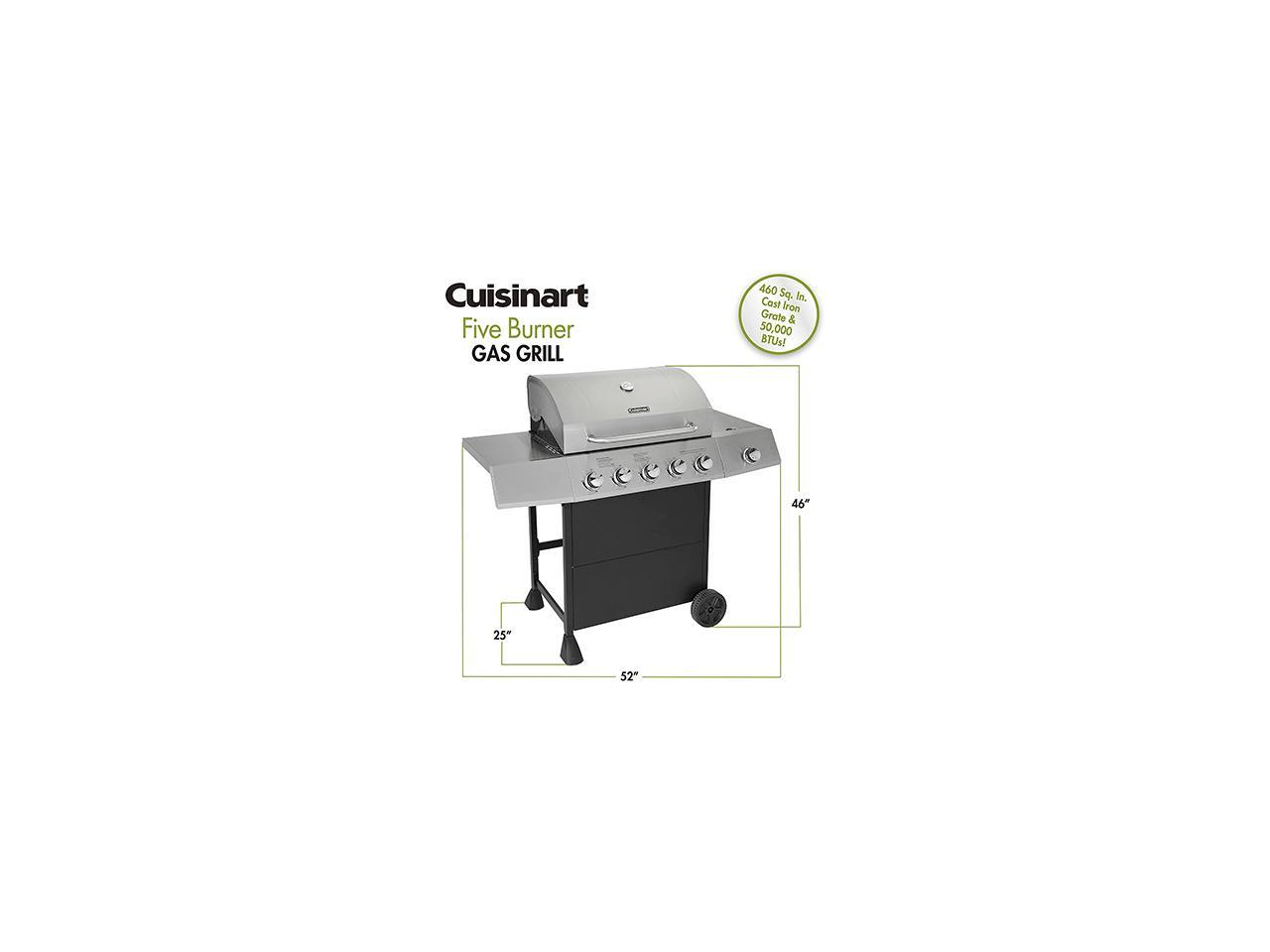 Cuisinart CGG-8500 Stainless Steel Five Burner Gas Grill - Newegg.com