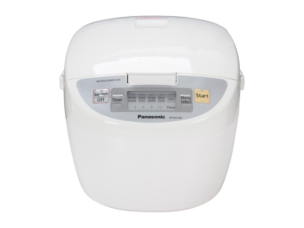 Panasonic SR-DG182 White Microcomputer Controlled Fuzzy Logic 10 Cups ...