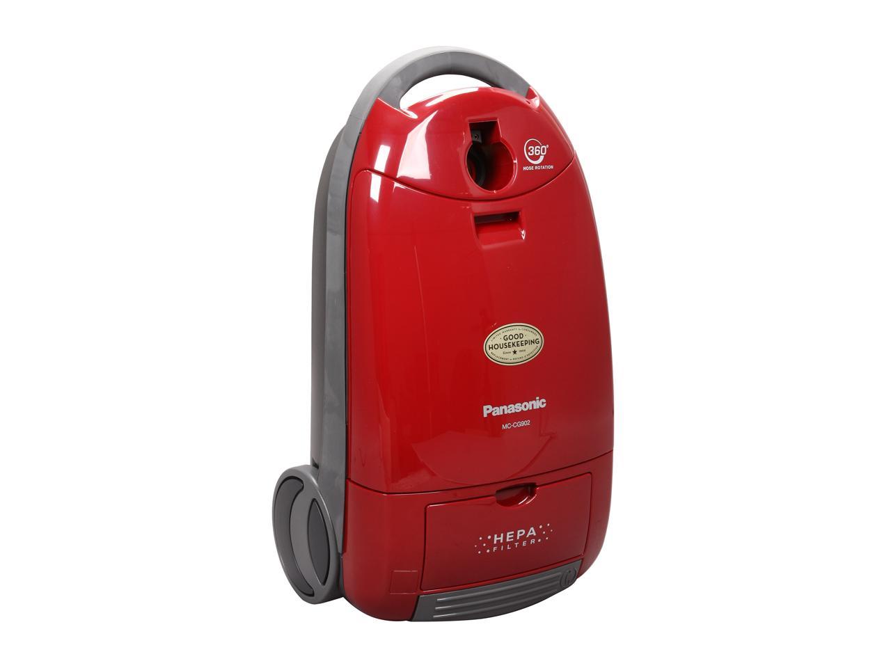 Panasonic Mc Cg902 Canister Vacuum With Hepa Filter Burgundy