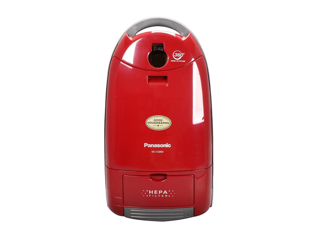 Panasonic MCCG902 Canister Vacuum with HEPA Filter Burgundy