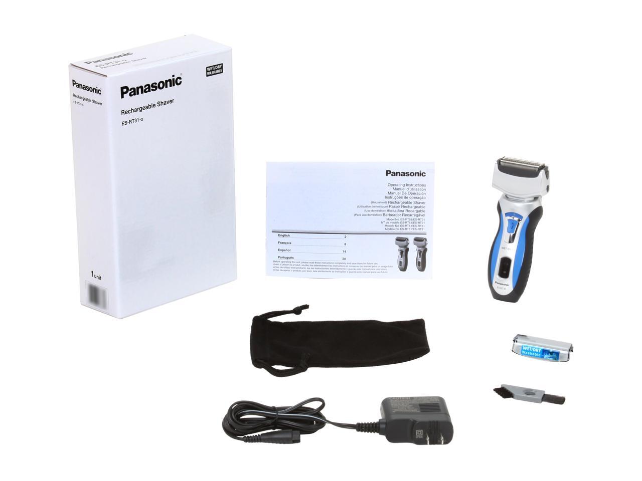 Panasonic ES-RT31-Q Triple Blade Wet/Dry Men's Shaver - Newegg.com