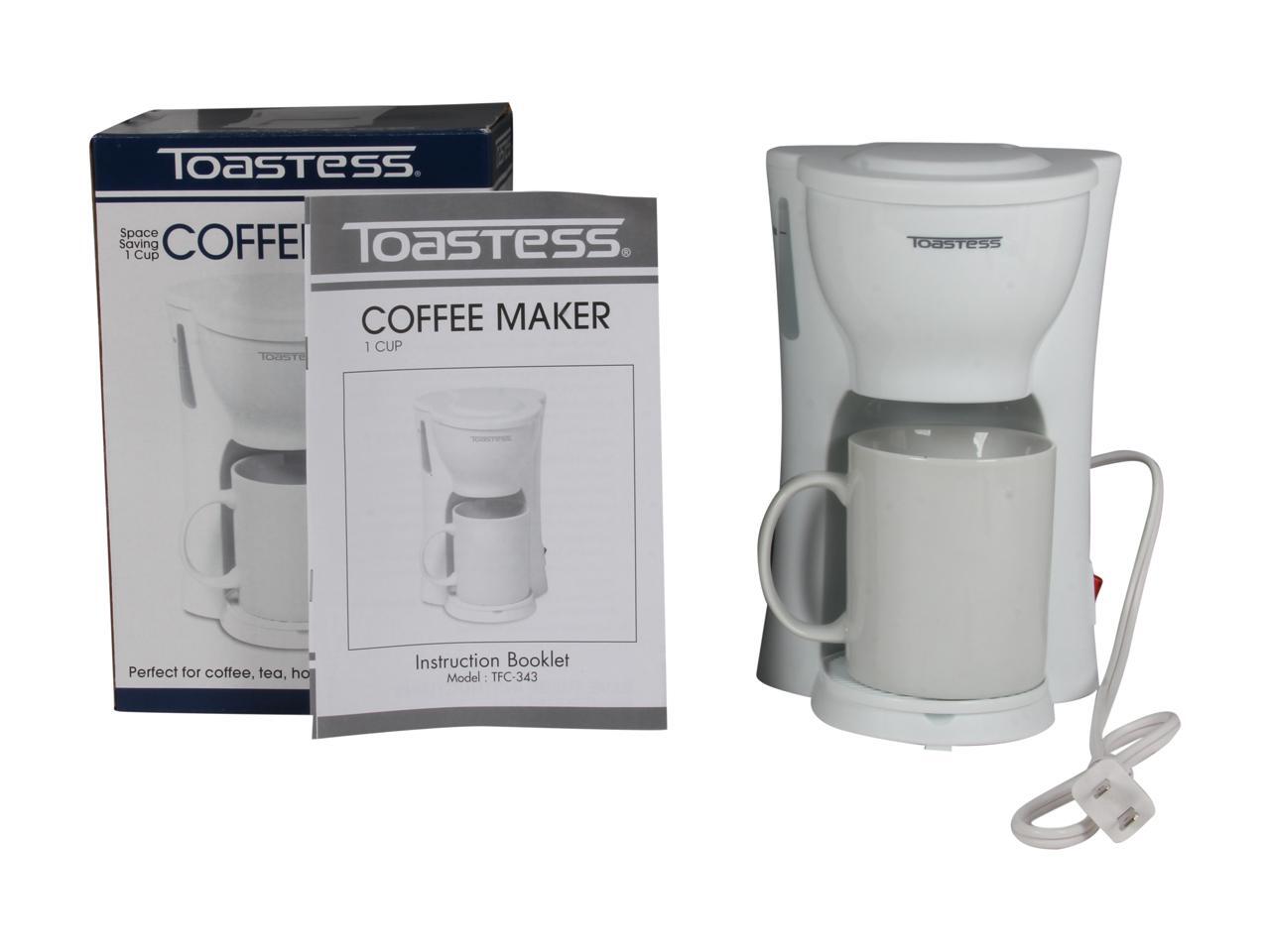 Toastess TFC343 White 1 Cup Space Saving Coffee Maker Newegg.ca