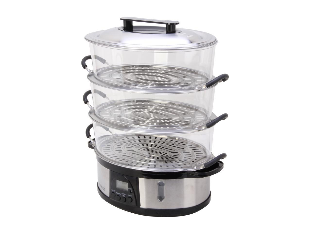 Toastess TVS682 Stainless Steel Programmable Food Steamer & Rice Cooker