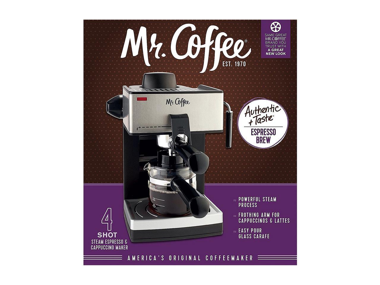 Mr. Coffee ECM160RB Steam Espresso and Cappuccino Maker