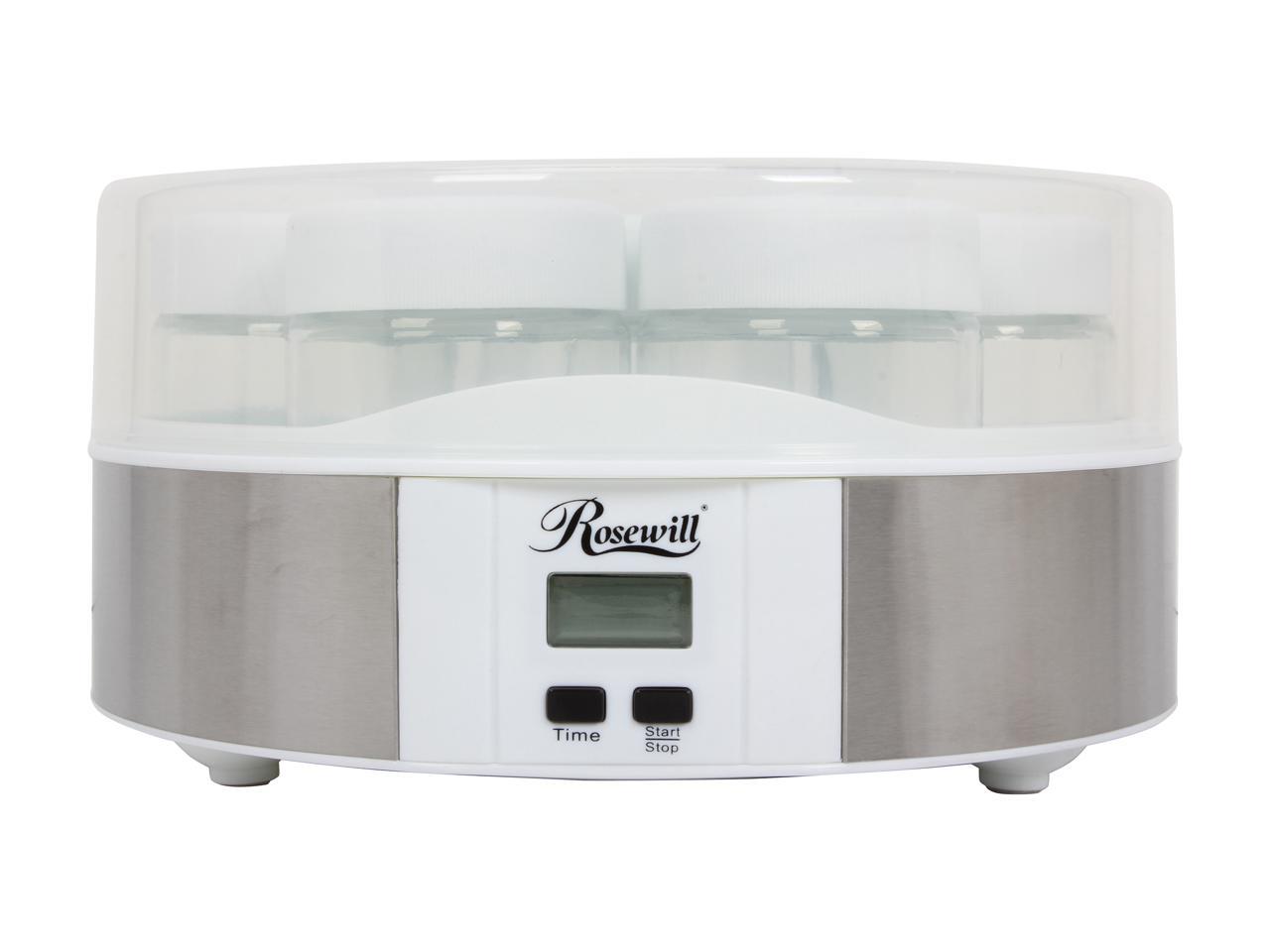 Rosewill RHYM-13001 Digital Yogurt Maker with 7 Glass Cups White 