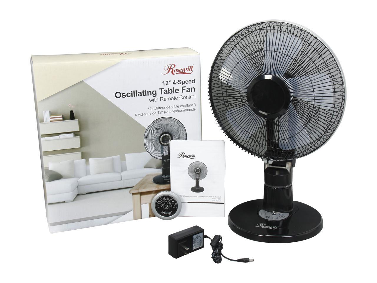 Rosewill RHFN14002 Oscillating Table Fan with Remote Control