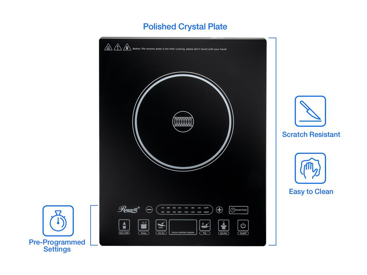 Rosewill RHAI15001 Induction Cooker Large Digital Screen Display