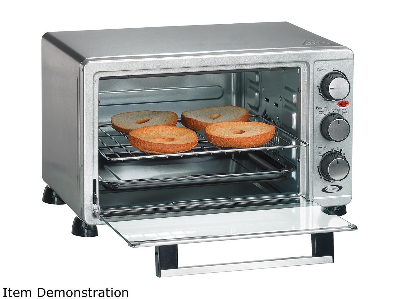 Rosewill 6 Slice Convection Toaster Oven Countertop, Stainless Steel
