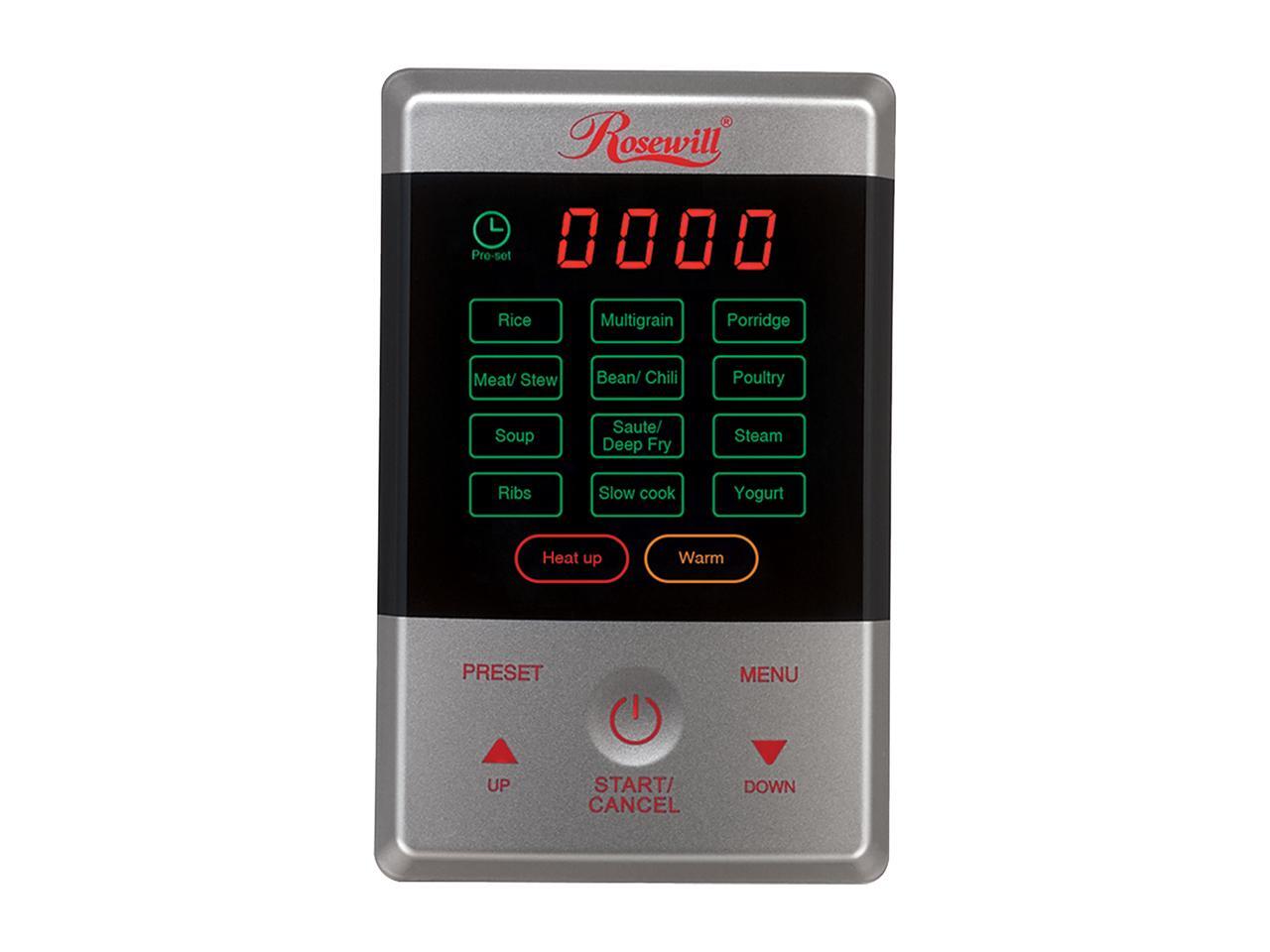 Rosewill 6 Qt. Electric Pressure Cooker, 8in1 Programmable Multi