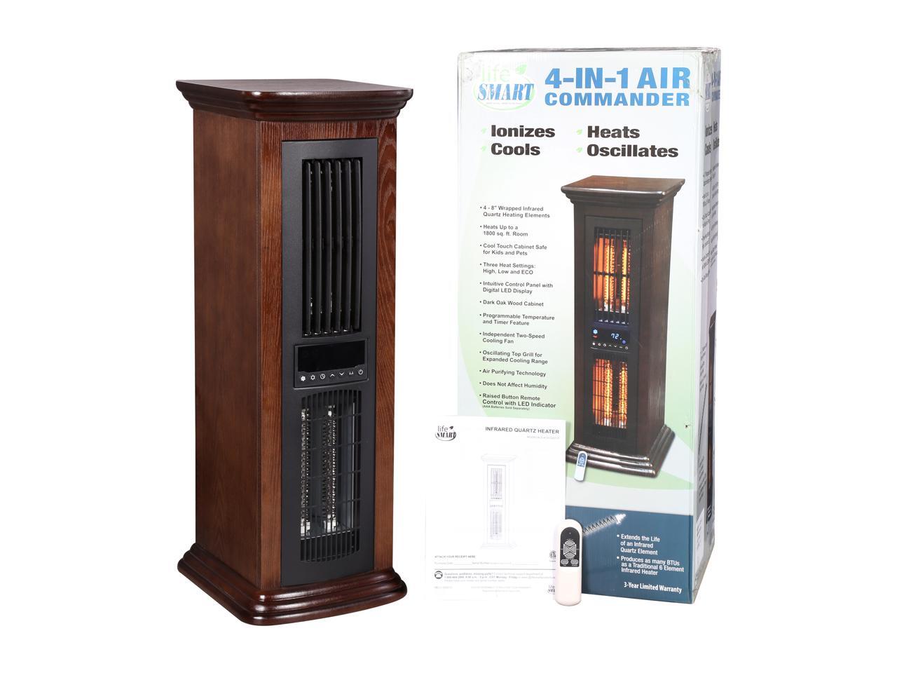 Lifesmart LS4CHSIQTD 1,500 Watts Infrared Electric Tower Heater