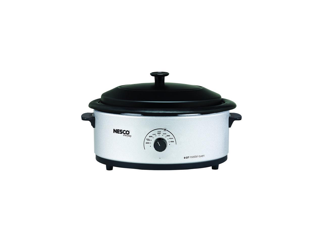 NESCO 481647 Silver 6qt Roaster Oven
