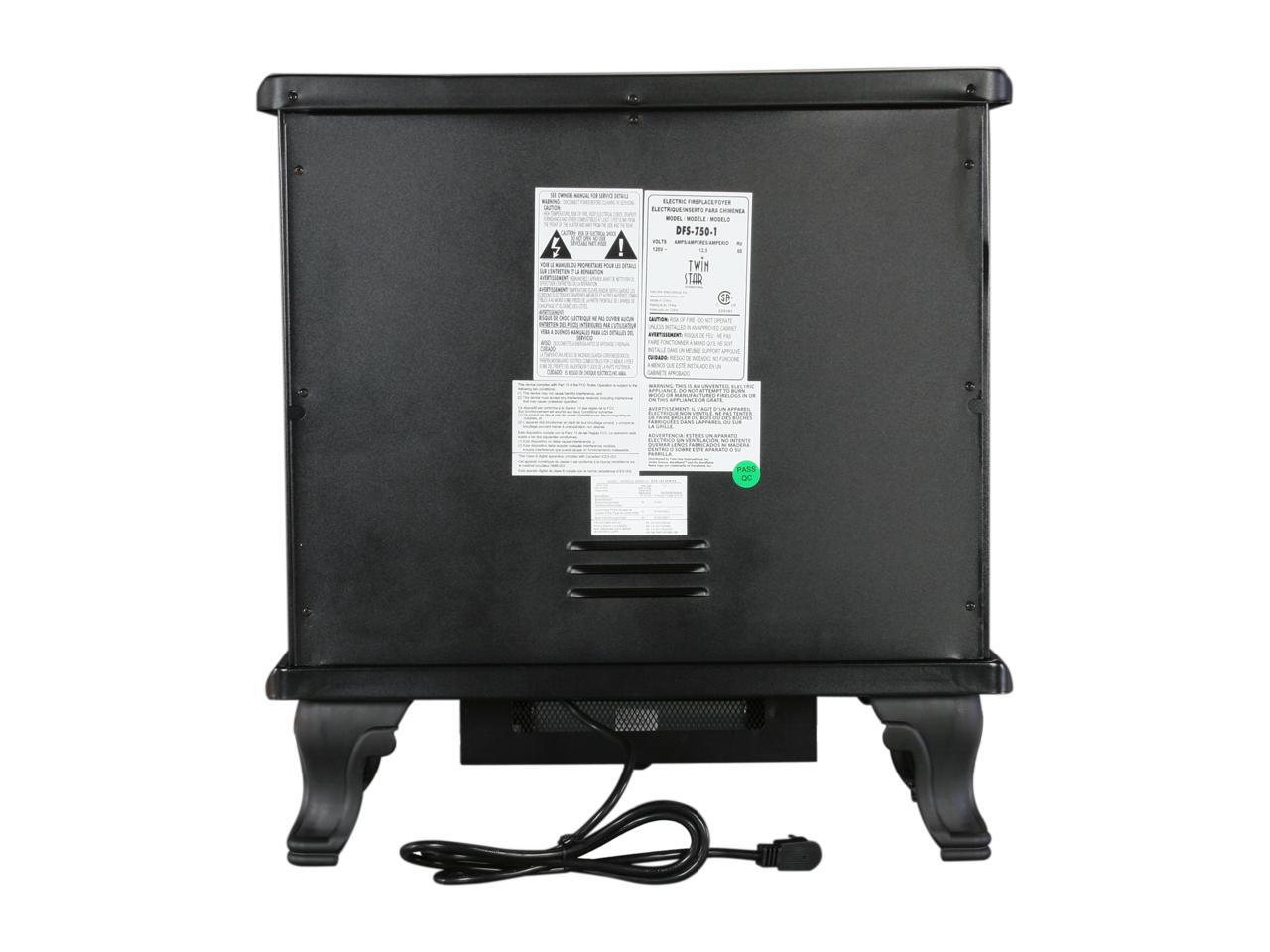 Duraflame 25" Black Freestanding Electric Stove with Remote Control