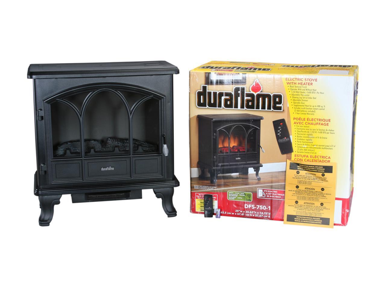 Duraflame 25" Black Freestanding Electric Stove with Remote Control
