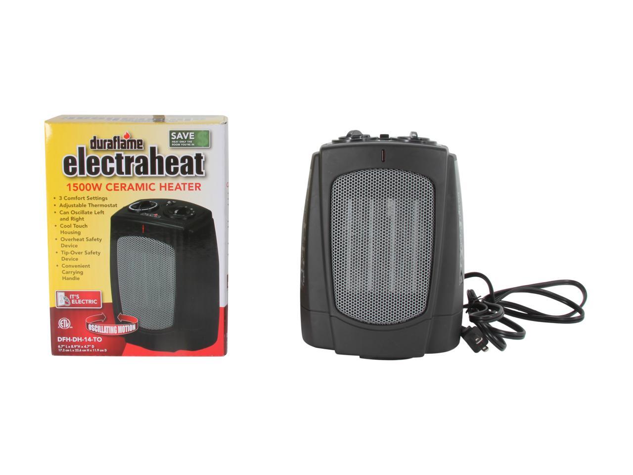 Duraflame DFHDH14TO Desktop Heater Oscillating Black