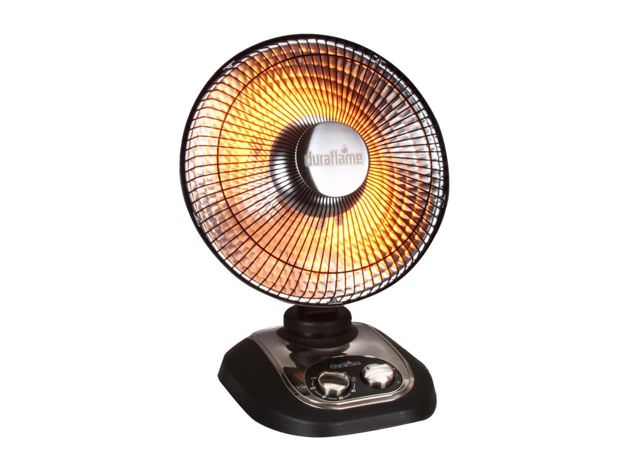 Duraflame DFHIH12O Parabolic Oscillating Radiant Heater Black