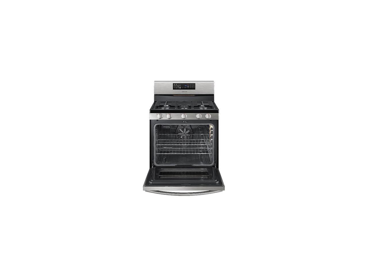 SAMSUNG 5.8 cu. ft. Freestanding Gas Range with Fan Convection FX510BGS