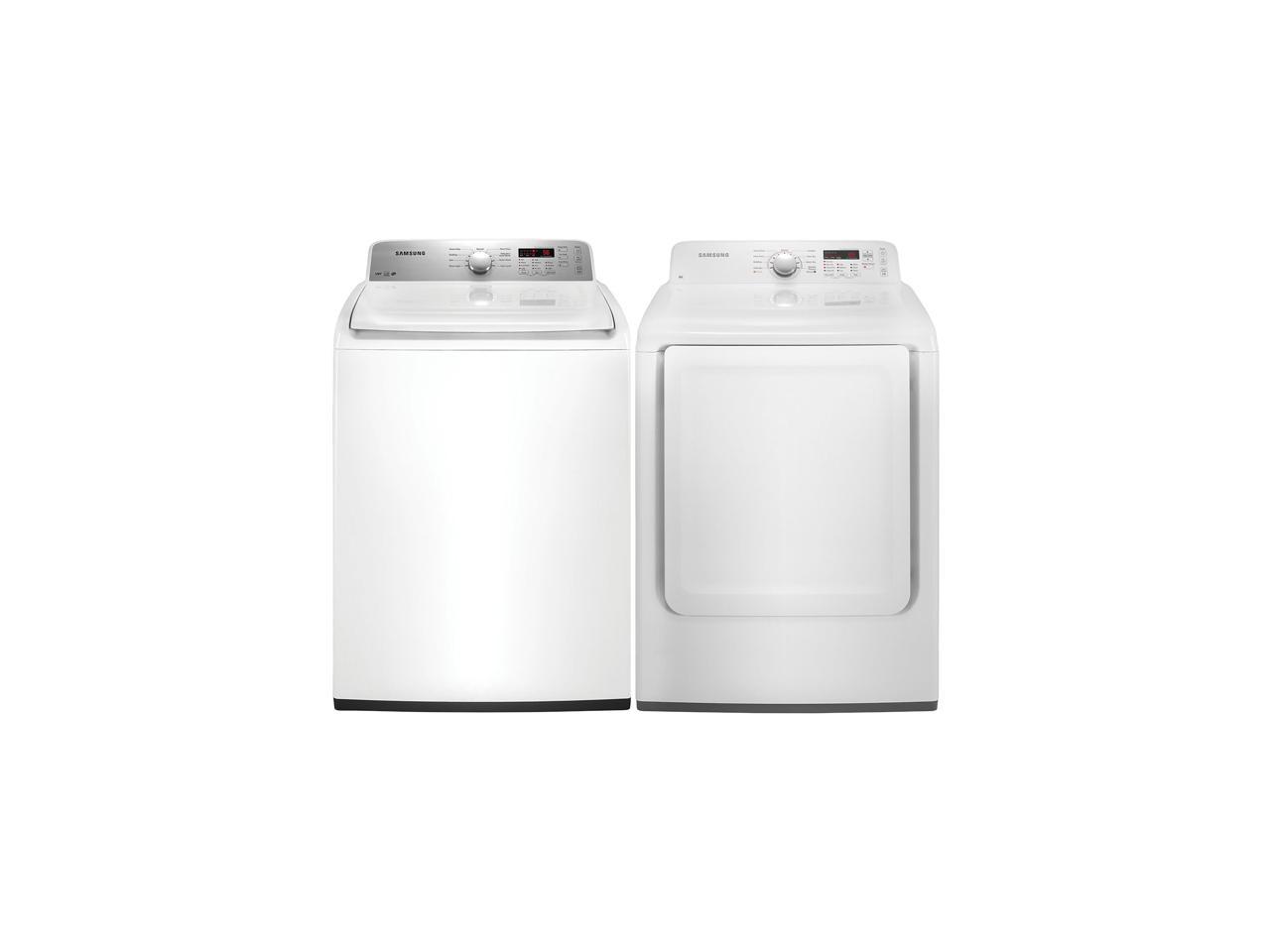 Samsung WA400PJHDWR and DV400EWHDWR Top Load Washer/Electric Front Load