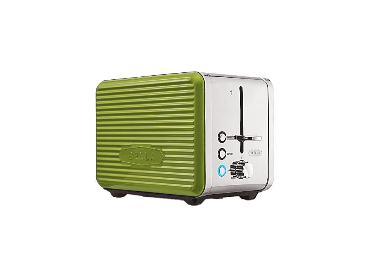 Open Box Bella 14174 Green Linea Collection 2Slice Toaster