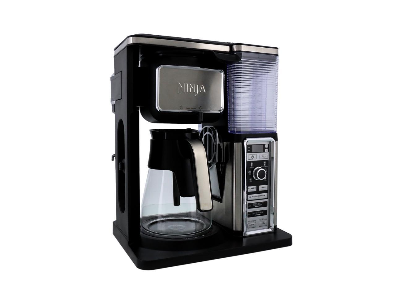 Refurbished Ninja CF090 Coffee Bar Glass Carafe System, Black/Silver