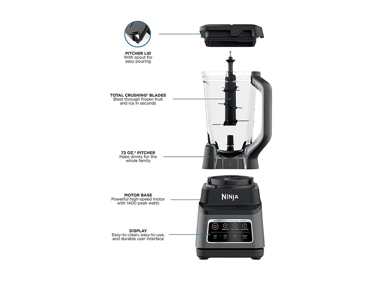 Ninja Professional Plus Blender with AutoiQ Smoothies Newegg.ca