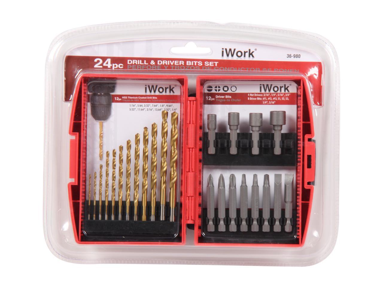 Olympia Tools 36-980 24pc Drill & Driver Bit Set - Newegg.com