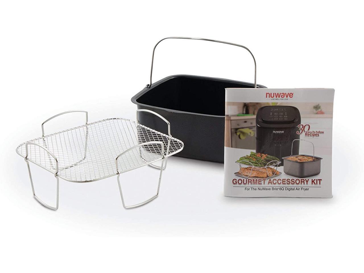 Nuwave 2Piece Cooking Set for NuWave 6Quart Brio Air Fryer 37223