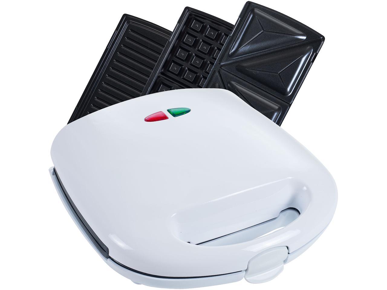 Chef Buddy 82SW81 3 in 1 Sandwich Panini Press and Waffle Maker Iron