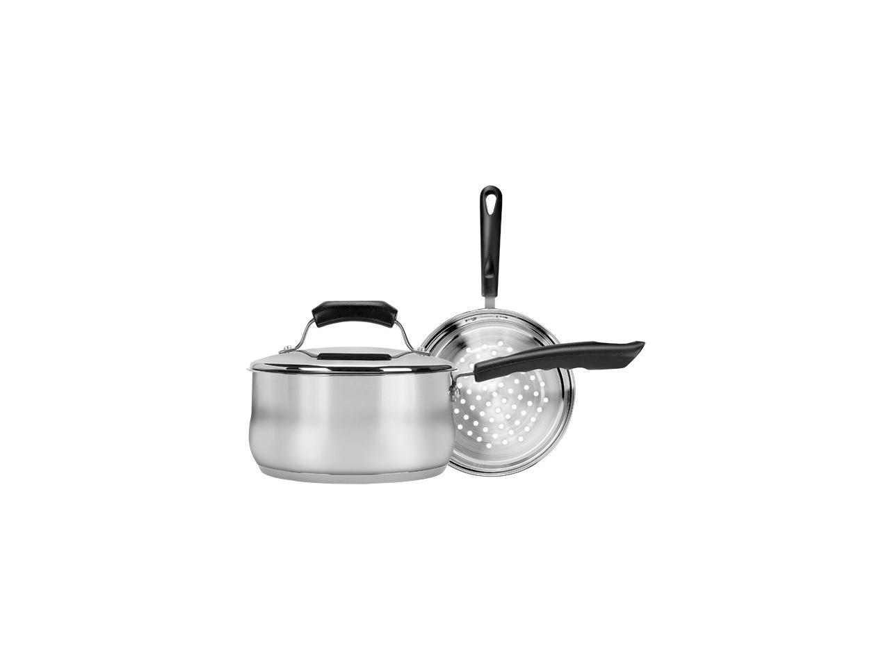 Range Kleen CW2006 2 Quart Covered Sauce Pan with Steamer Insert