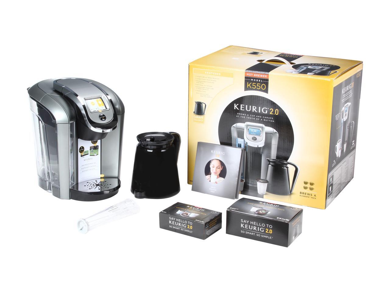 Keurig 2.0 K550 Brewing System with a Keurig Carafe, 2.0 Starter Kit