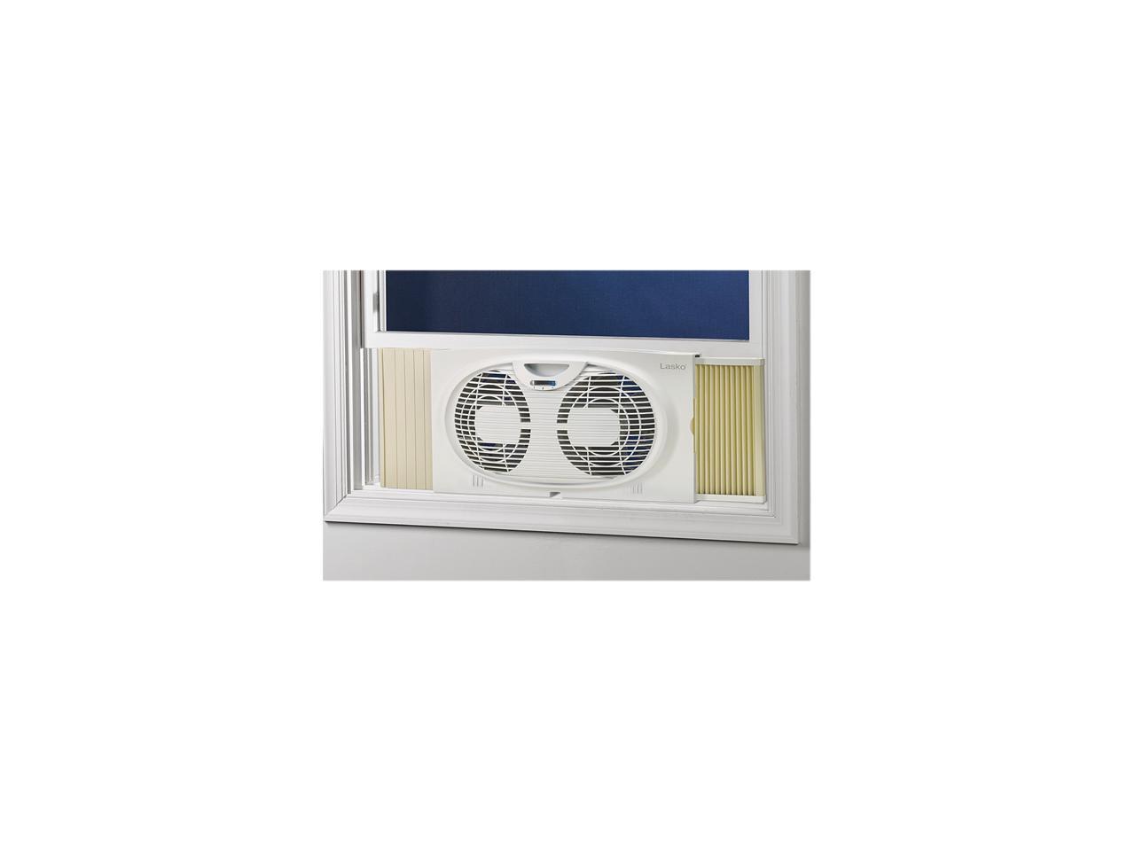 Lasko Twin Window Fan with 2 Speeds, White W07350