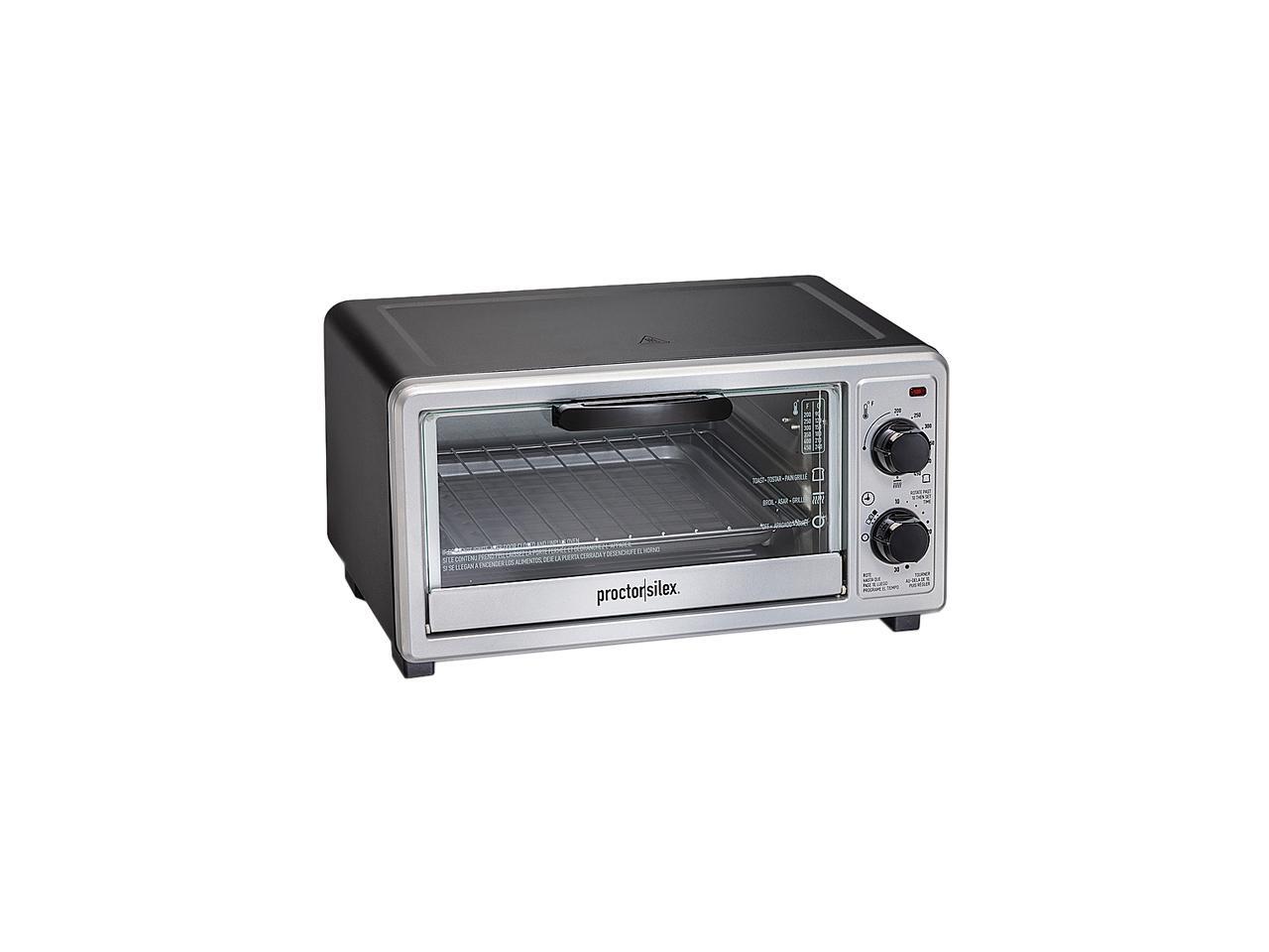 Proctor Silex 31260 Black 4 Slice Toaster Oven