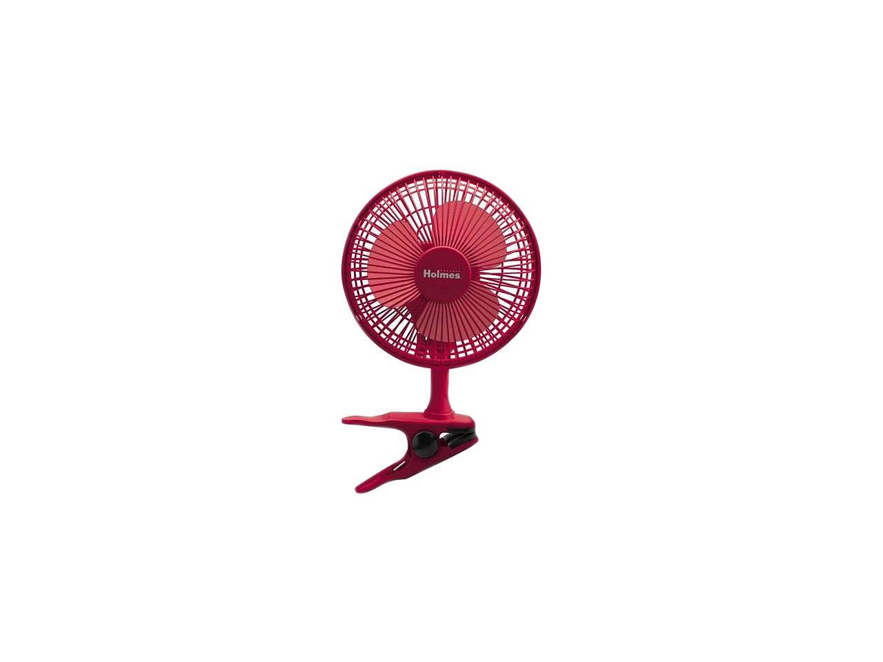 Holmes HCF0611ARM Clip On Table Fan Red