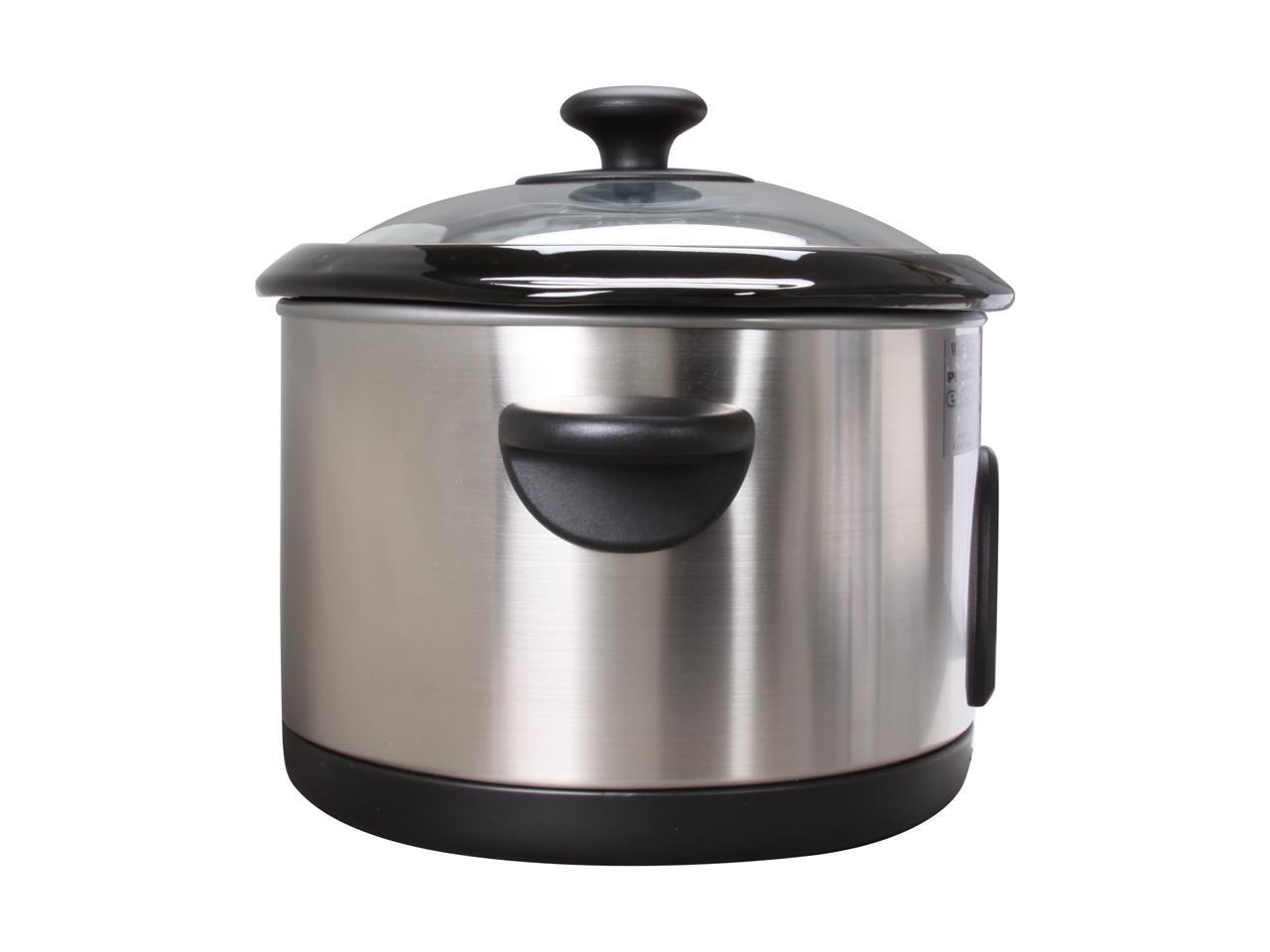 West Bend 84396 Stainless Steel Oval Electronic Crockery Cooker